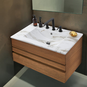 Ancillary 3-Hole 20 in. W x 18.25 in. D Classic Contemporary Rectangular Ceramic Single Sink Basin Vanity Top